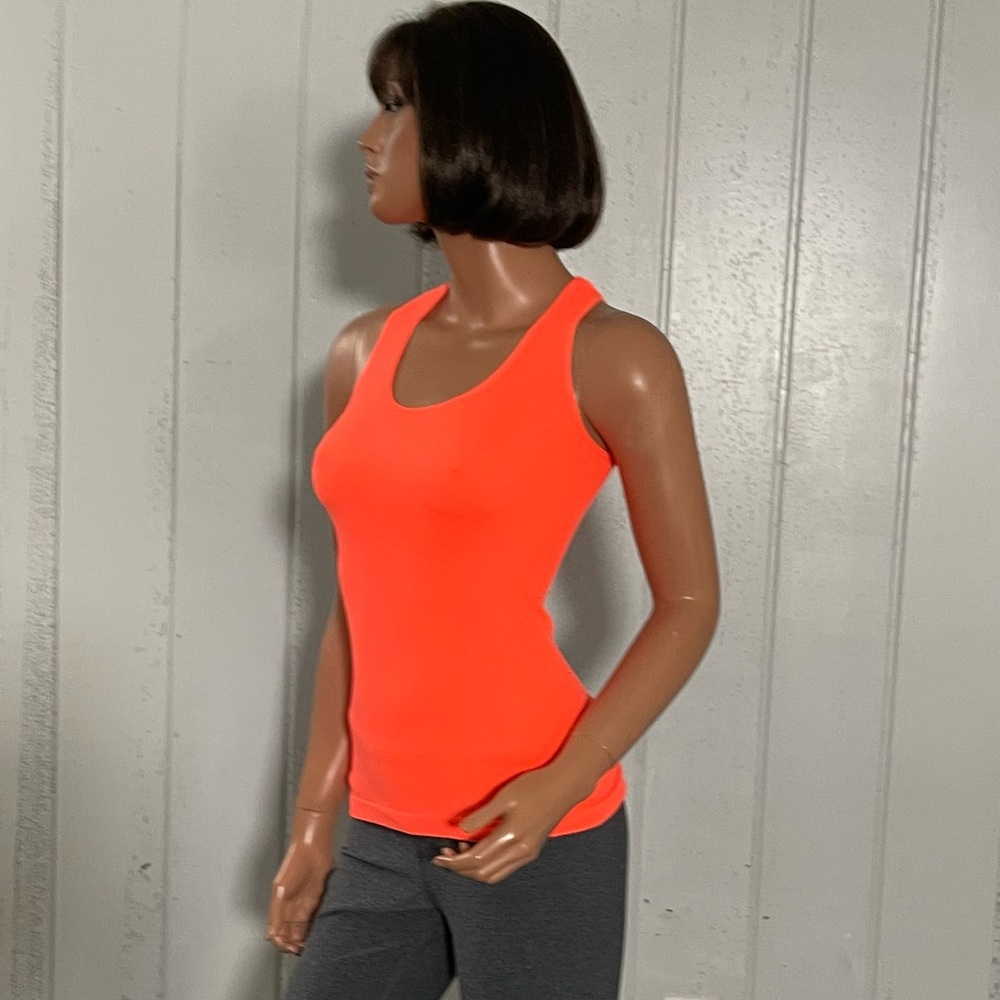 Icon Apparel Women's Neon Orange RacerbackTank Top Sz OS